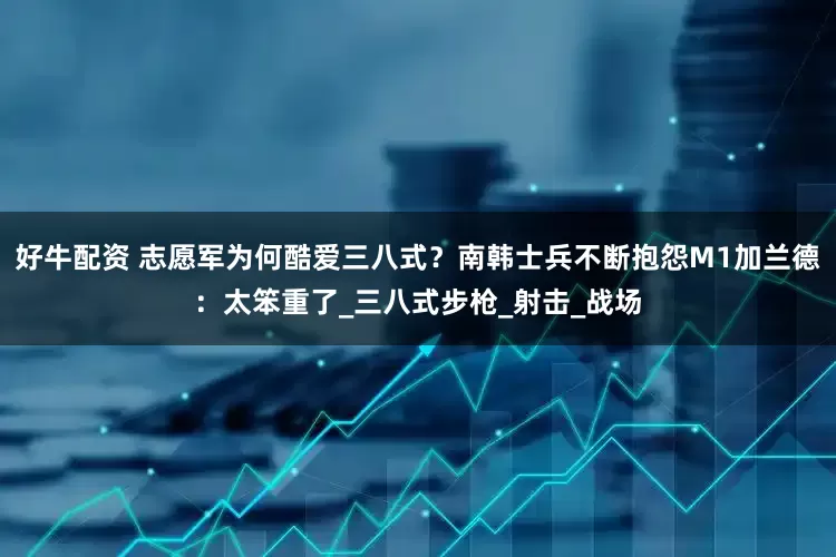 好牛配资 志愿军为何酷爱三八式？南韩士兵不断抱怨M1加兰德：太笨重了_三八式步枪_射击_战场